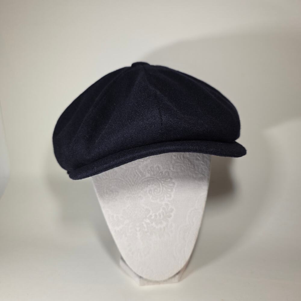 Moss Men's Navy Wool Newsboy Cap Ivy Hat Size M